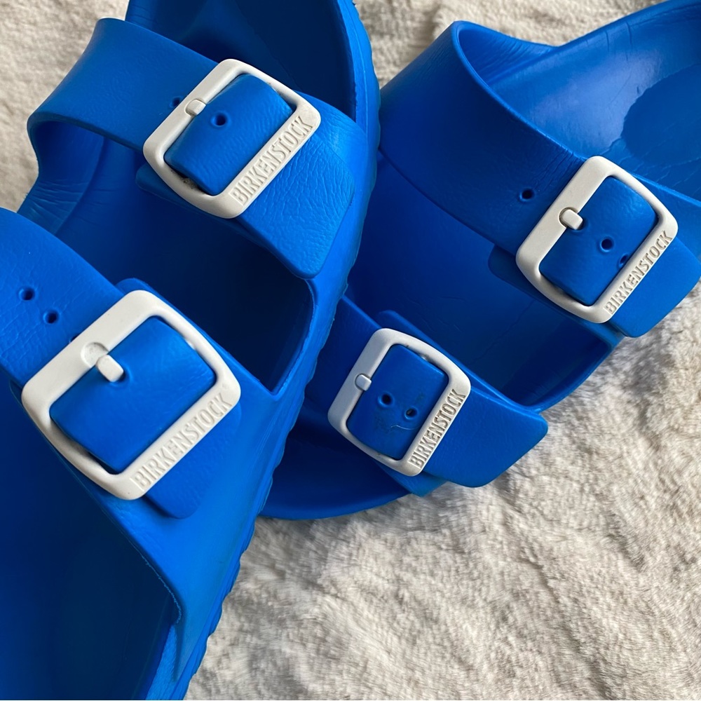 Birkenstock Arizona Essentials Eva Scuba Blue Sz 9.5 - Picture 6 of 7